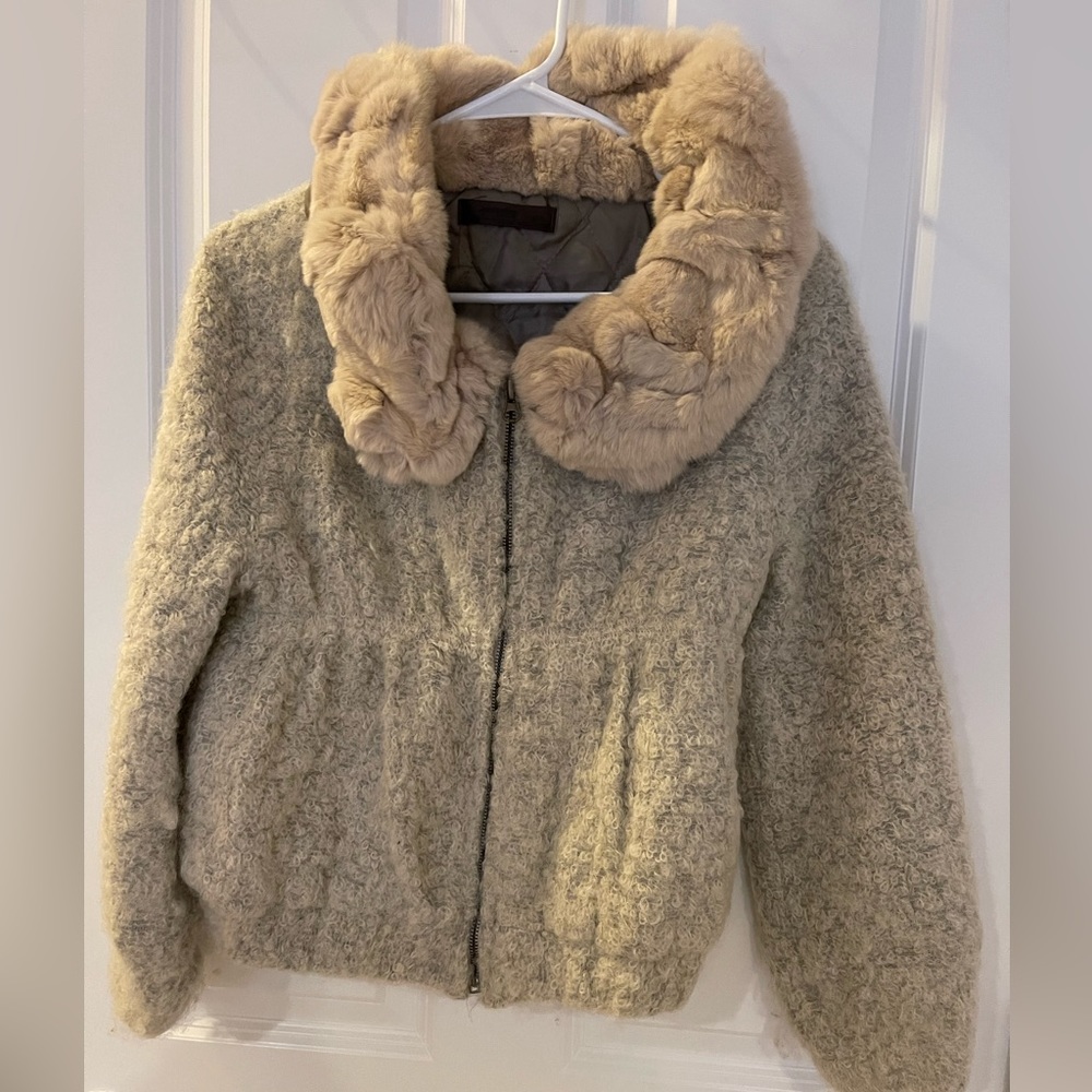 Fur collar jacket